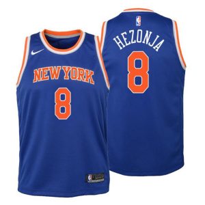 Kinder New York Knicks Trikot #8 Mario Hezonja Icon Edition Blau Swingman