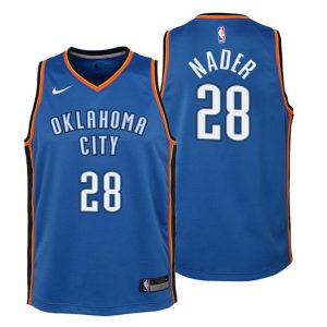 Kinder Oklahoma City Thunder Trikot #28 Abdel Nader Icon Edition Blau Swingman