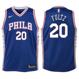 Kinder Philadelphia 76ers Trikot #20 Markelle Fultz Blau Swingman -Icon Edition