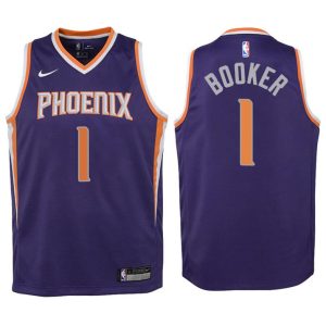 Kinder Phoenix Suns Trikot #1 Devin Booker Lila Swingman -Icon Edition