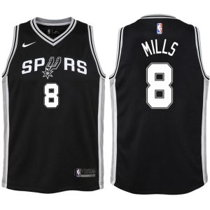 Kinder San Antonio Spurs Trikot #8 Patty Mills Schwarz Swingman -Icon Edition
