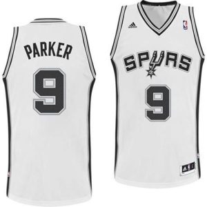 Kinder San Antonio Spurs Trikot #9 Tony Parker Revolution 30 Swingman Weiß