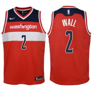 Kinder Washington Wizards Trikot #2 John Wall Rot Swingman -Icon Edition