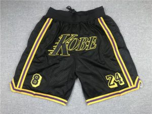 Kobe Bryant 8 24 Los Angeles Lakers KOBE Schwarz Shorts