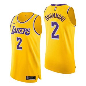 Los Angeles Lakers Trikot #2 Andre Drummond Authentic Icon Edition Gold