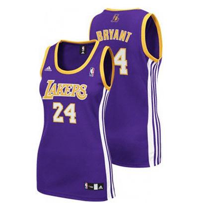 Los Angeles Lakers Trikot #24 Kobe Bryant Damen Lila
