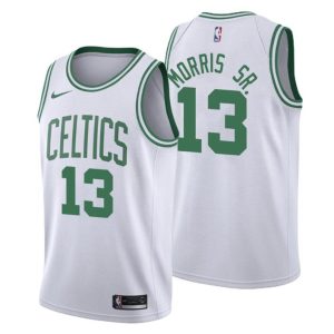 Men Boston Celtics Trikot #13 Marcus Morris Sr. Association Weiß Swingman – Herren