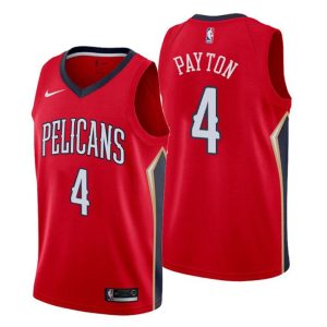 Men New Orleans Pelicans Trikot #4 Elfrid Payton Statement Rot Swingman