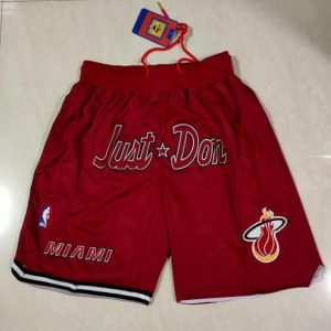 Miami Heat Retro Just Don Style Rot Shorts