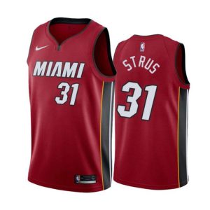 Miami Heat Trikot Nike Max Strus 31 Rot Version Statement Edition 2022-23 Swingman Herren