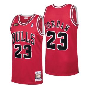 Mitchell & Ness Herren Chicago Bulls Trikot #23 Michael Jordan Rot 1998 Finals Hardwood Classics