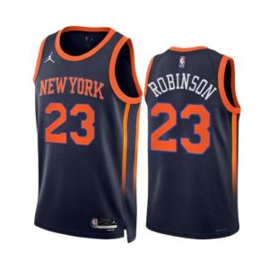 Mitchell Robinson 23 New York Knicks Trikot Jordan Navy Version Statement Edition 2022-23 Swingman Herren