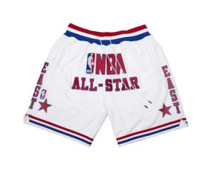 NBA 1988  All Star Game East Basketball Just Don Shorts Weiß