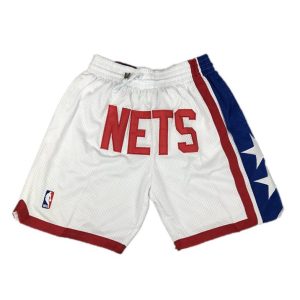 NBA Brooklyn Nets Herren Pocket Shorts Weiß Swingman