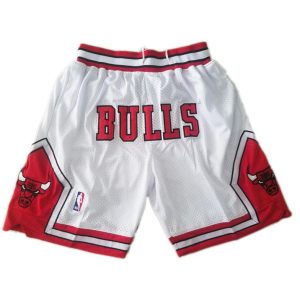 NBA Chicago Bulls Herren Pocket Shorts Weiß Swingman
