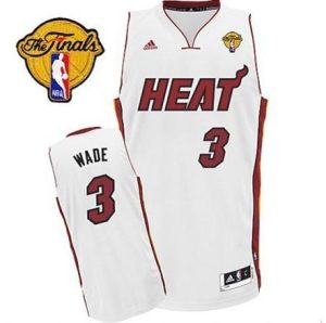 NBA Finals Game Miami Heat Trikot #3 Dwyane Wade Revolution 30 Swingman Home