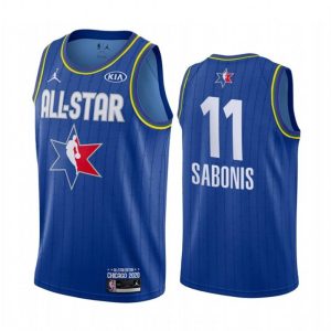 NBA Indiana Pacers Trikot Domantas Sabonis 11 2020 All-Star Trikot Jordan Brand Blau Swingman – Herren