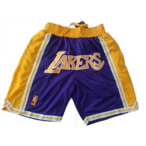 NBA Los Angeles Lakers Herren Pocket Shorts Lila Swingman