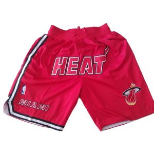 NBA Miami Heat Herren Pocket Shorts Rot Swingman