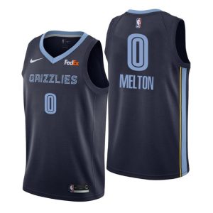NO. 0 De’Anthony Melton Memphis Grizzlies Trikot Swingman Navy Icon Edition