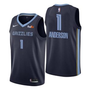 NO. 1 Kyle Anderson Memphis Grizzlies Trikot Swingman Navy Icon Edition