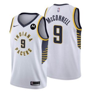 NO. 9 T.J. McConnell Indiana Pacers Trikot Swingman Weiß Association Edition