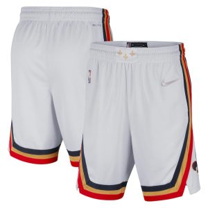 New Orleans Pelicans Nike 202122 City Edition Swingman Shorts – WeißGold