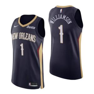 New Orleans Pelicans Trikot No. 1 Zion Williamson Authentic Navy