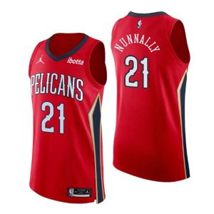 New Orleans Pelicans Trikot No. 21 James Nunnally Authentic Rot