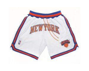 New York Knicks Basketball Weiß Just Don Shorts