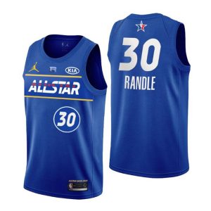 New York Knicks Trikot NO. 30 Julius Randle 2021 NBA All-Star Trikot Blau