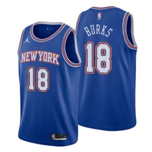 New York Knicks Trikot Statement Edition Alec Burks 18 Blau