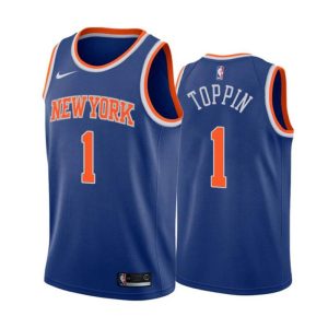 Obi Toppin 1 New York Knicks Trikot Nike Icon Edition 2022-23 Swingman Herren
