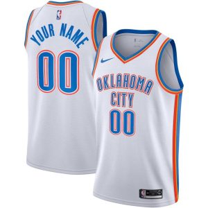 Oklahoma City Thunder Trikot Nike Association Edition Swingman – Weiß – Benutzerdefinierte – Kinder