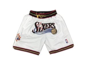 Philadelphia 76ers Basketball Weiß Just Don Shorts