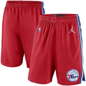 Philadelphia 76ers Jordan Brand RotBlue 202021 Association Edition Performance Swingman Shorts