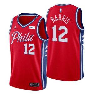 Philadelphia 76ers Trikot #12 Tobias Harris Swingman Rot Statement Edition 2021