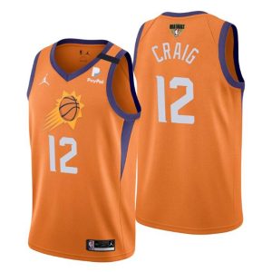 Phoenix Suns Trikot 2021 NBA Finals #12 Torrey Craig Orange Statement Edition Swingman