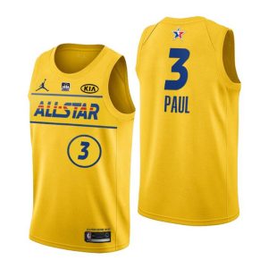 Phoenix Suns Trikot NO. 3 Chris Paul 2021 NBA All-Star Trikot Gold
