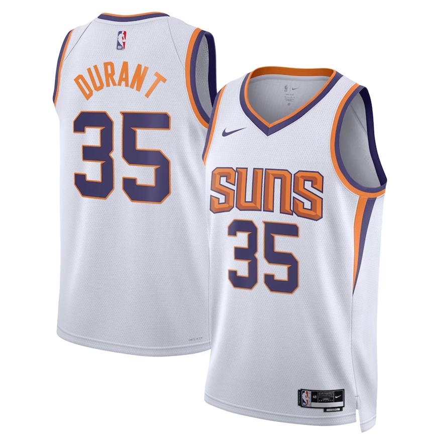 Phoenix Suns Trikot Nike Association Edition Swingman – Weiß – Kevin Durant – Kinder