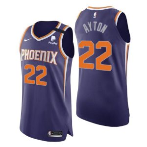 Phoenix Suns Trikot No. 22 Deandre Ayton Authentic Icon Lila