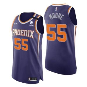 Phoenix Suns Trikot No. 55 E’Twaun Moore Authentic Icon Lila