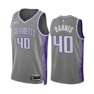 Sacramento Kings Trikot Nike Harrison Barnes 40 City Edition 2022-23 Grau Version Swingman Herren