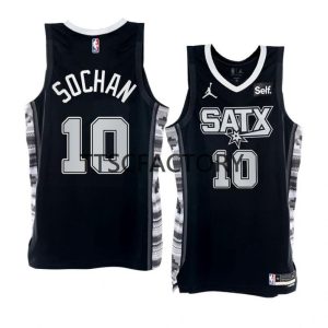 San Antonio Spurs Trikot Jeremy Sochan 10 Nike 2022-23 Statement Edition Schwarz Herren Swingman