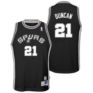 San Antonio Spurs Trikot Tim Duncan 1998-99 Hardwood Classics Road Swingman – Schwarz – Kinder