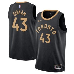 Toronto Raptors Trikot Nike City Edition Swingman 22 – Schwarz – Pascal Siakam