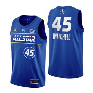 Utah Jazz Trikot NO. 45 Donovan Mitchell 2021 NBA All-Star Trikot Blau