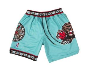 Vancouver Grizzles Teal Basketball Just Don Shorts