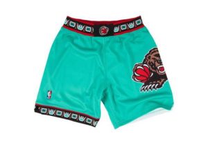 Vancouver Grizzlies 1995-96 Basketball Shorts Teal