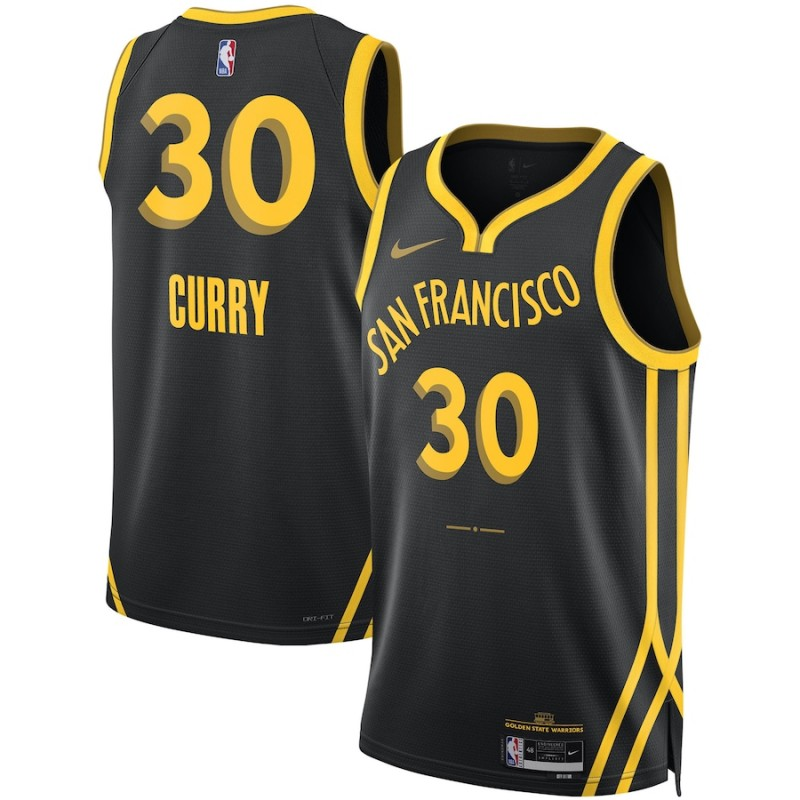 Golden State Warriors Stephen Curry 30 Trikot Nike City Edition Swingman 2023-24